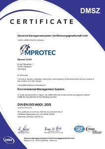 We are certificated!